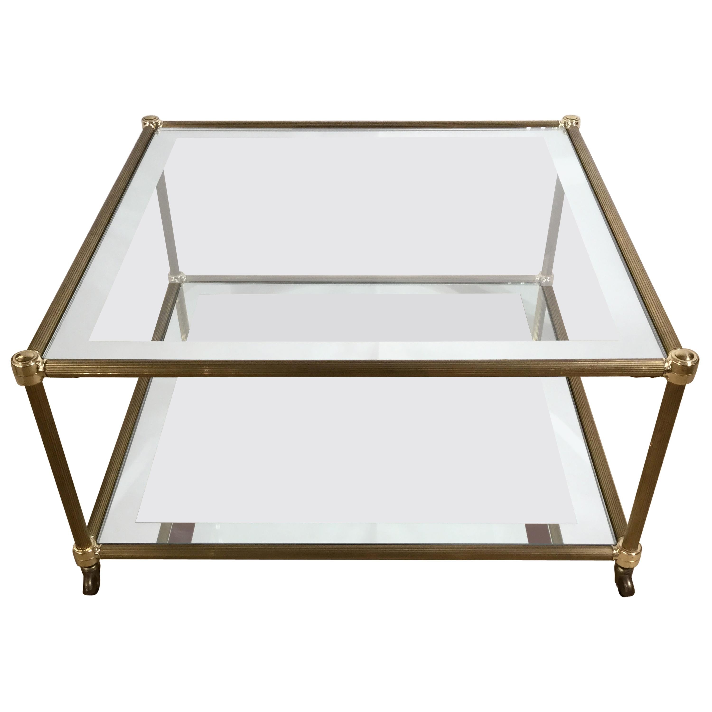 Italienisch:: 1960 Quadratischer Couchtisch