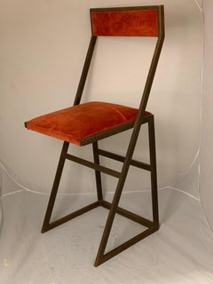 Italian 1960s a Pair of Bar Stools by Romeo Rega