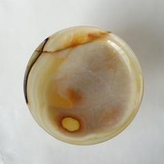 Plat de service italien en pierre d'agate des années 1960