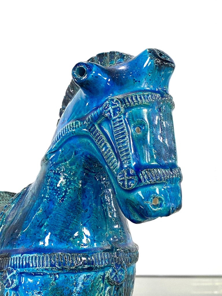 Ceramic Italian 1960s Big Rimini Horse Designed by Aldo Londi for Bitossi For Sale