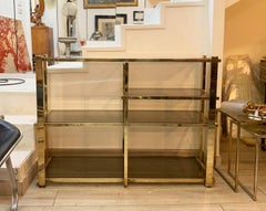Italian 1960s Brass Étagère Shelving Unit Attributed by Romeo Rega