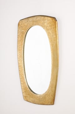 Italian 1960's Brass Framed Mirror