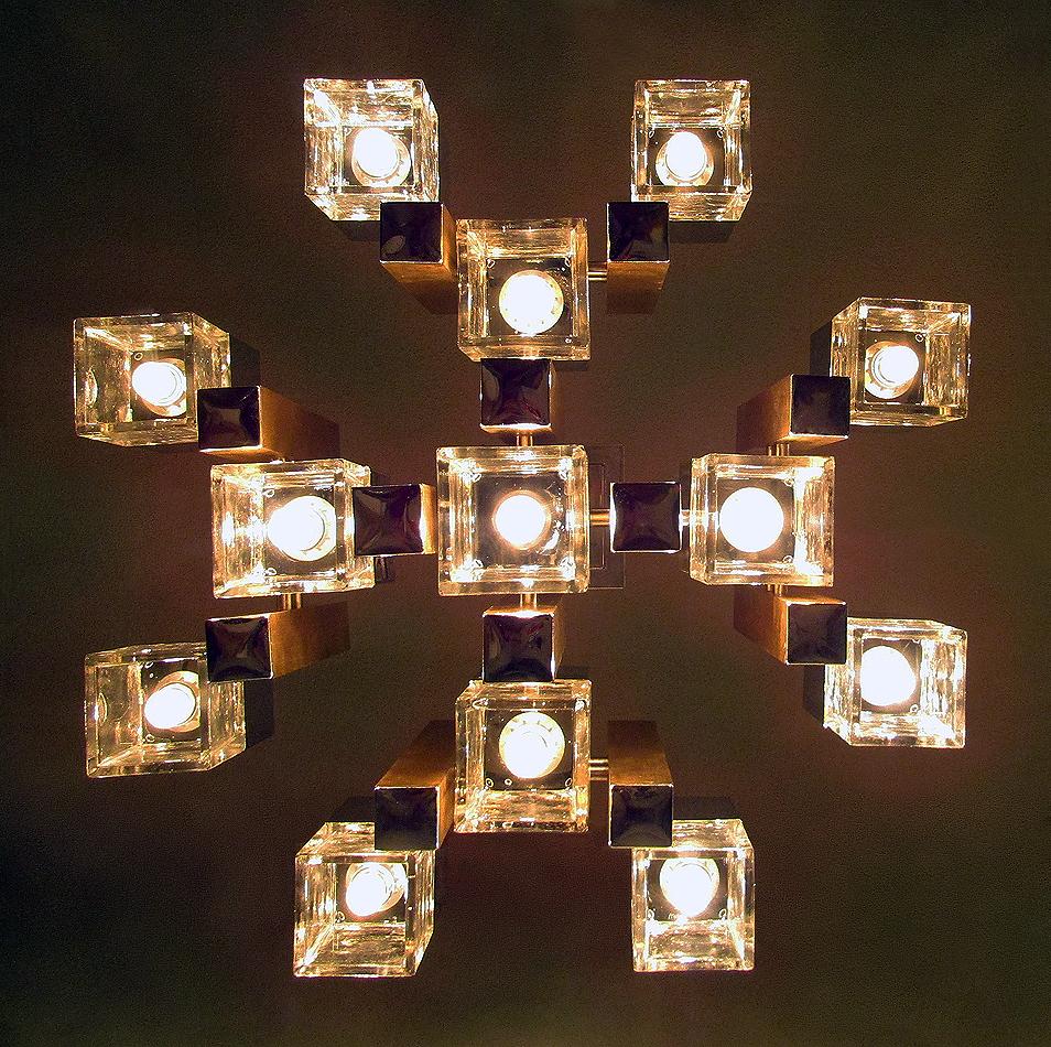 gaetano sciolari cubic chandelier