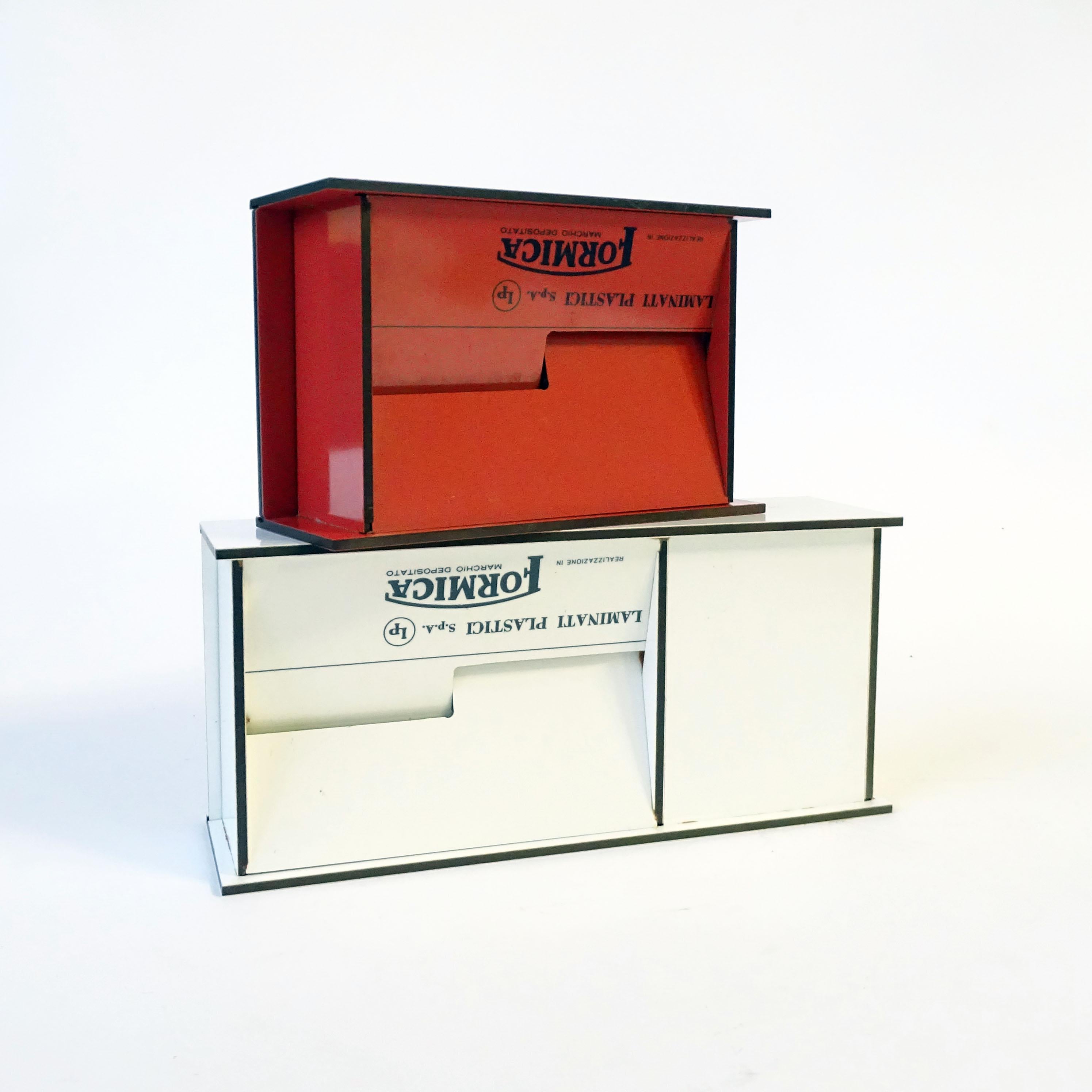 Cajas de naipes gráficas italianas de los años 60 para Formica en venta 1