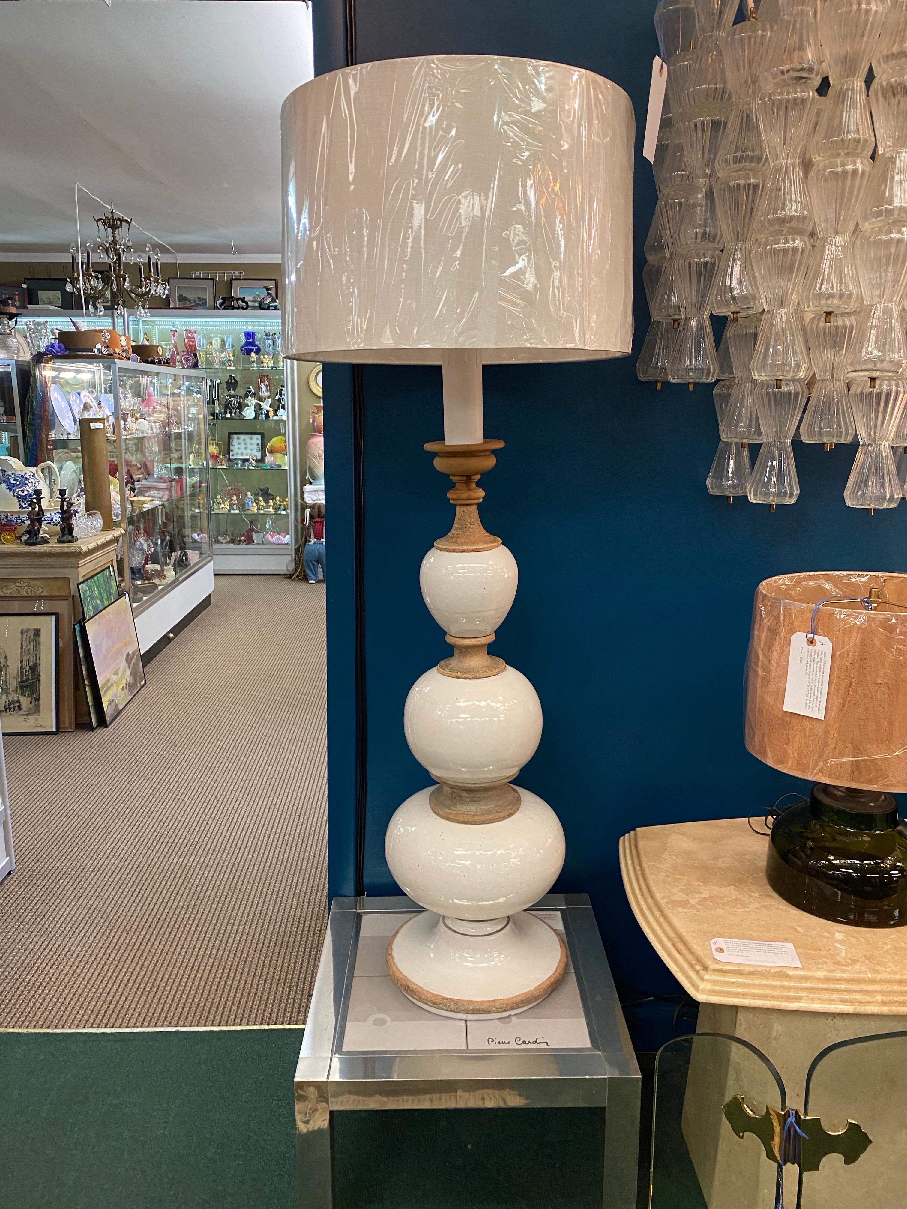 Italian 1960s Monumental Ugo Zaccagnini Table Lamp In Good Condition For Sale In Montclair, NY