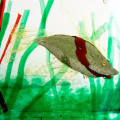 Acuario italiano de cristal de Murano de los años 60, de Riccardo Licata para Gino Cenedese