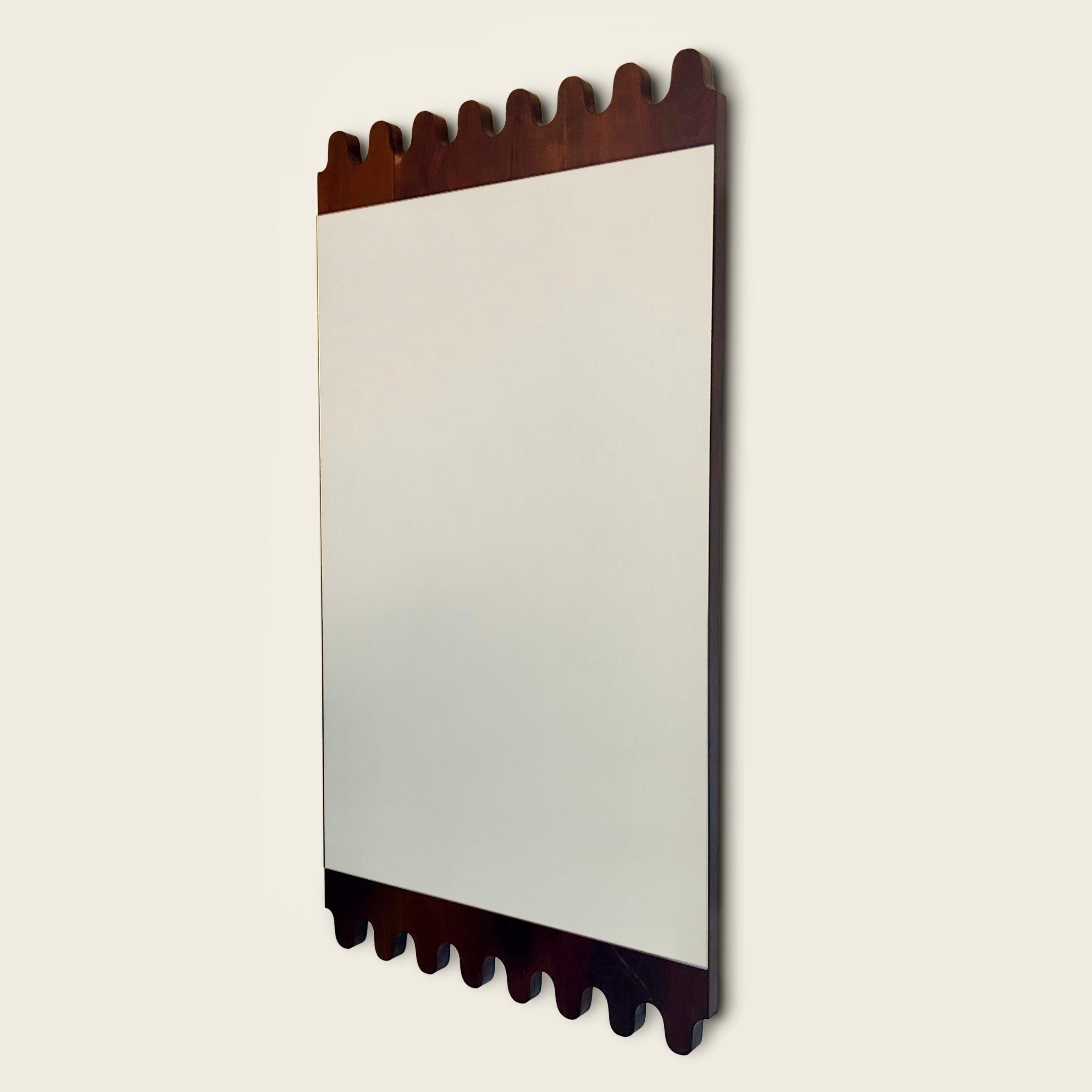 Paire de meubles italiens en merisier datant des années 1960  Miroirs Bon état - En vente à CA, CA