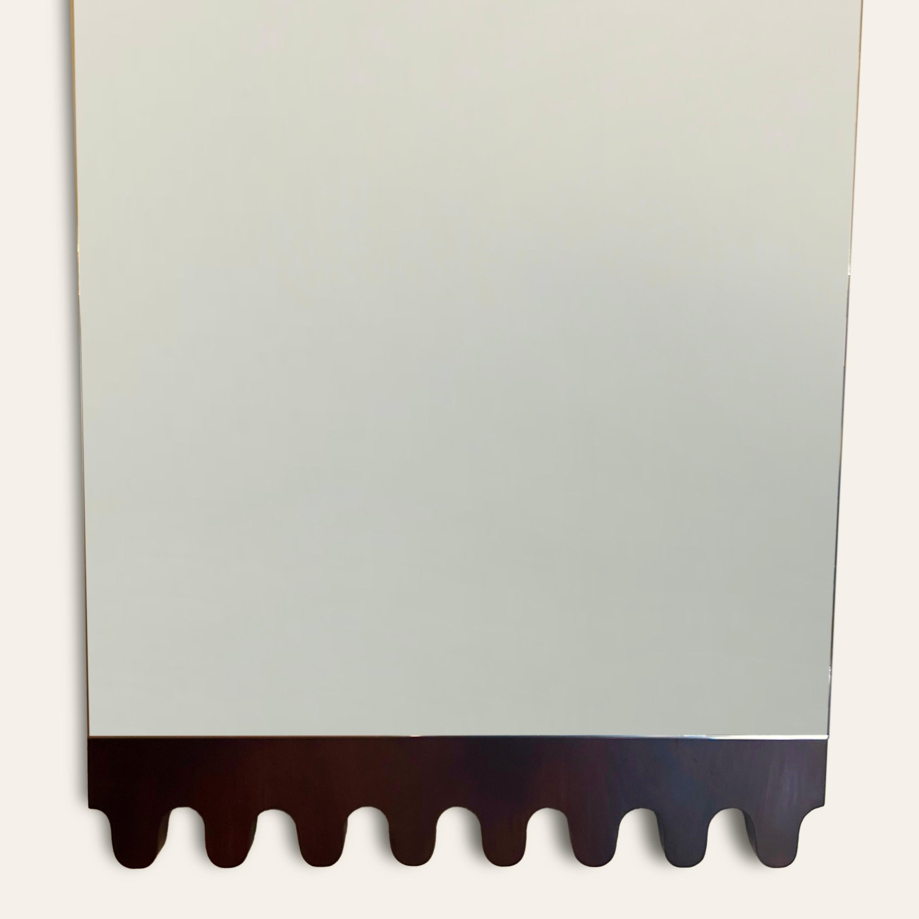 Bois Paire de meubles italiens en merisier datant des années 1960  Miroirs en vente