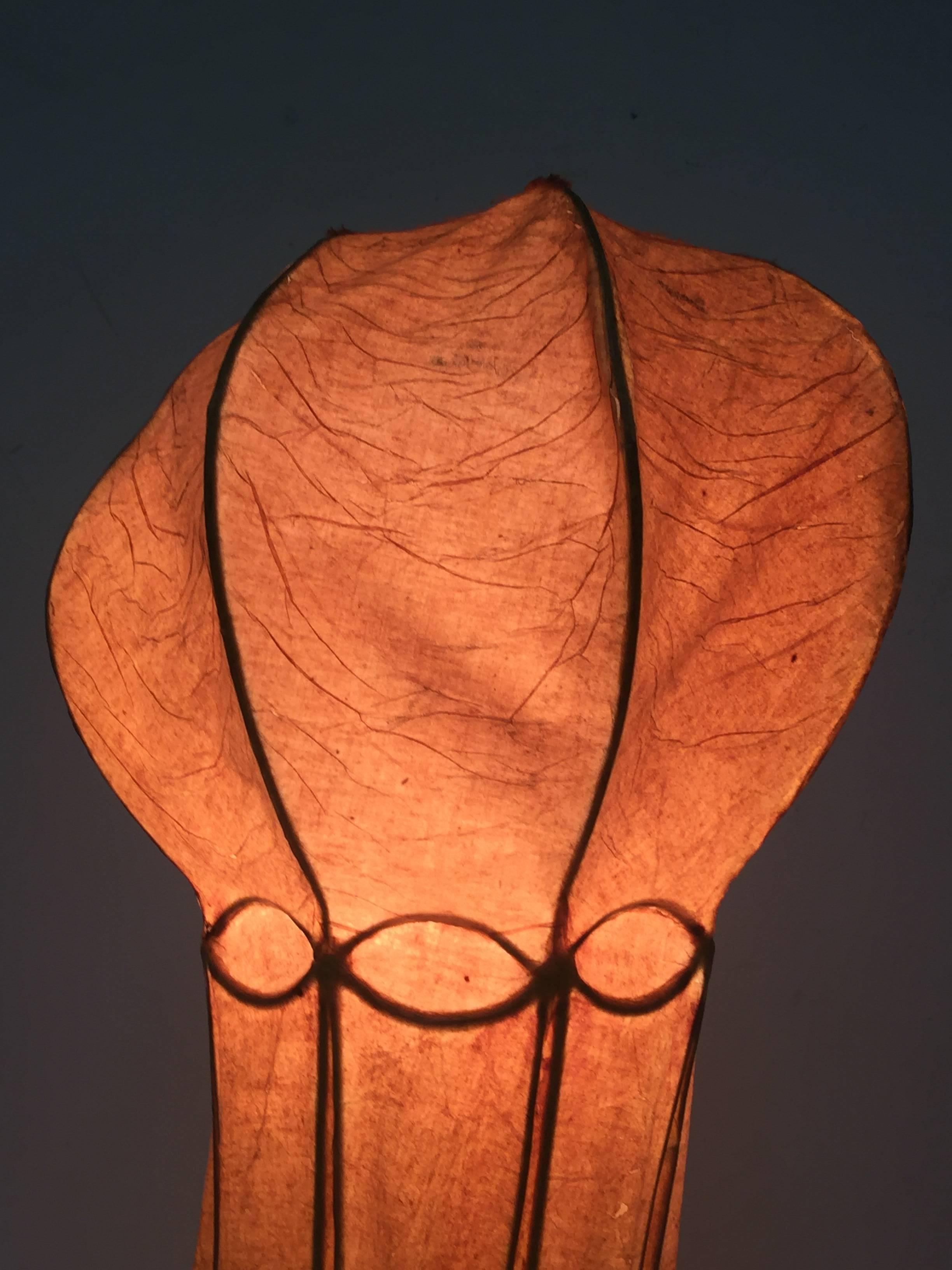 Italian 1960s Parchment Octopus Form Lamp For Sale 5