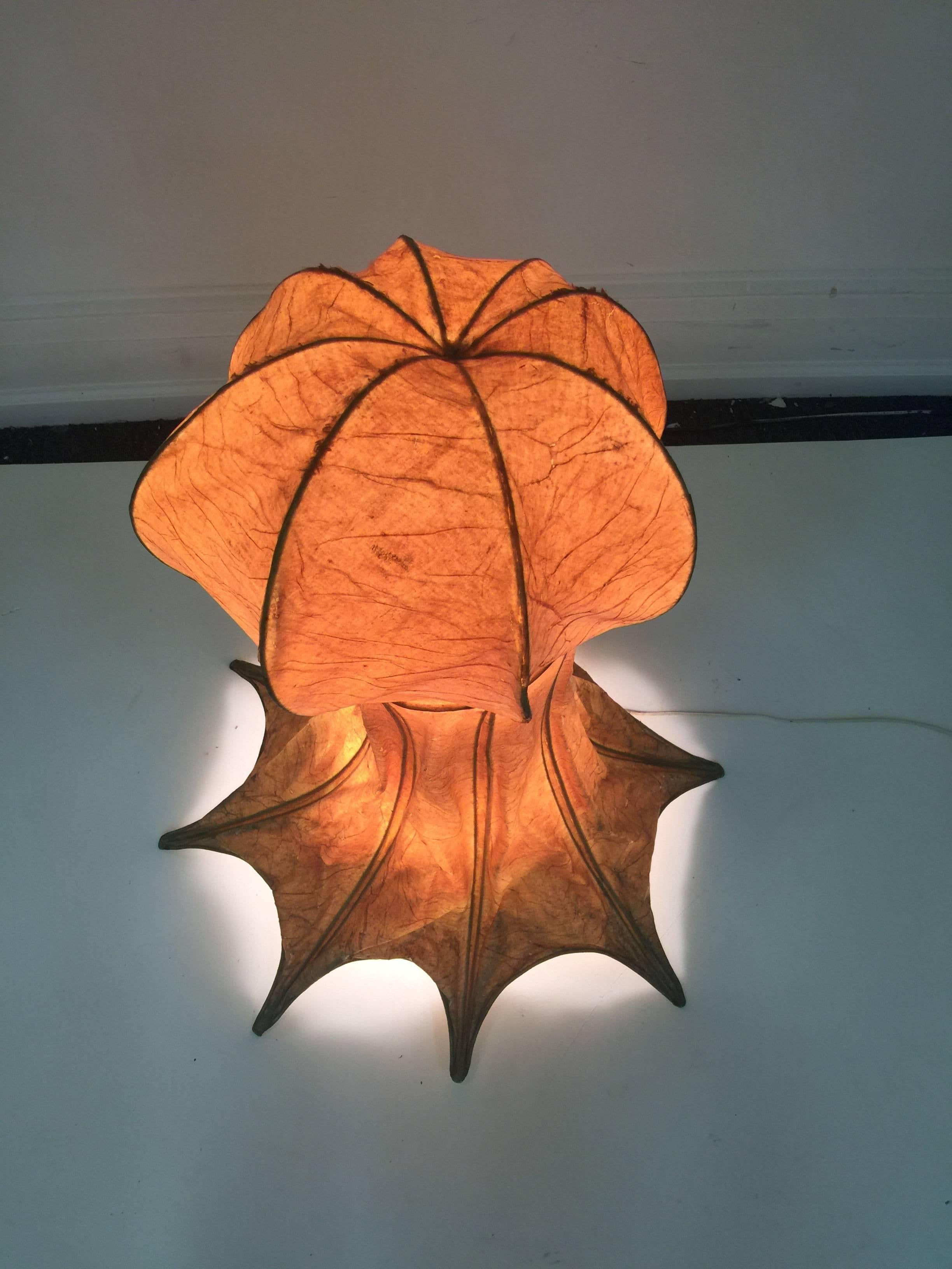 Italian 1960s Parchment Octopus Form Lamp For Sale 11