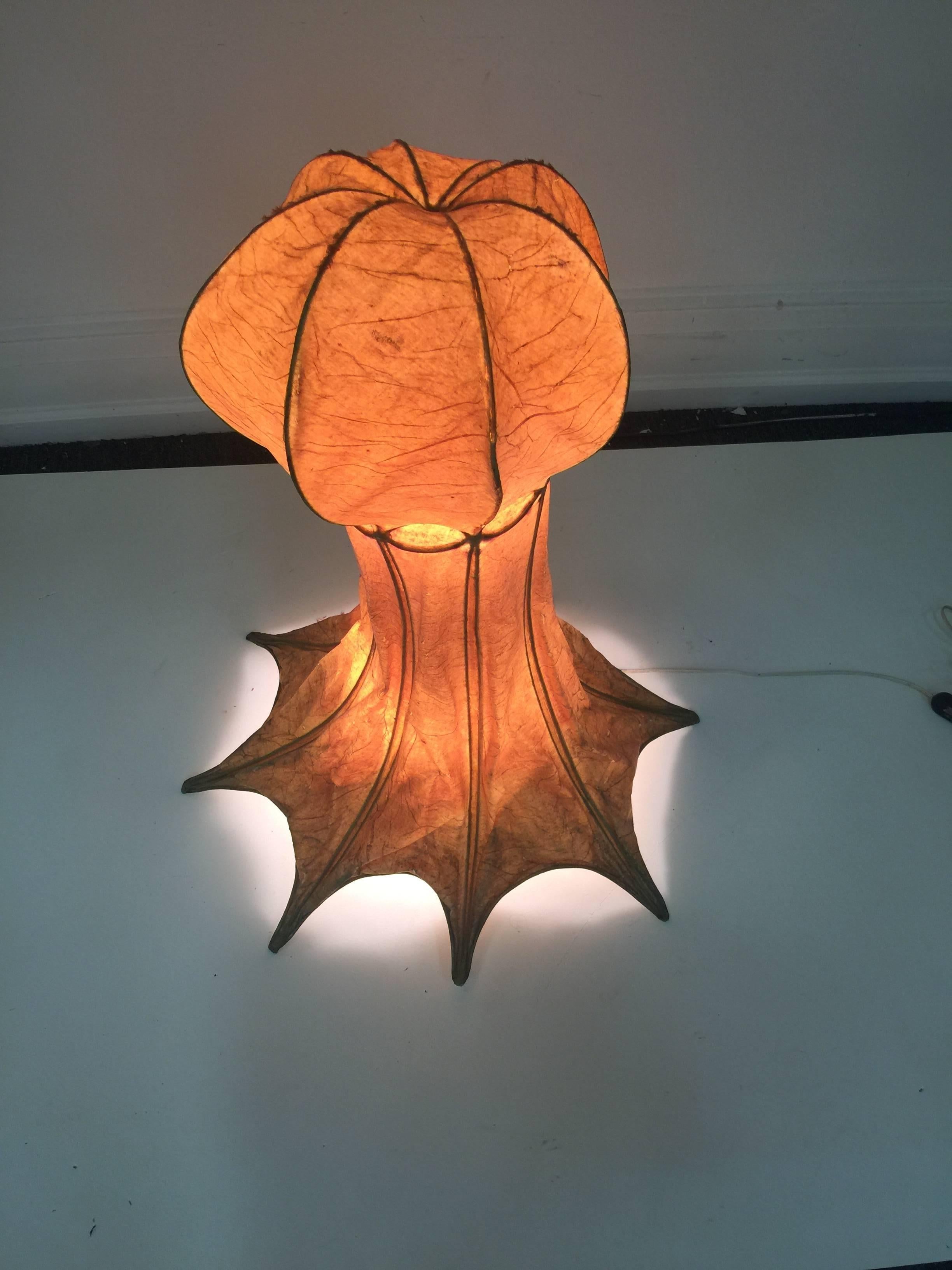 Italian 1960s Parchment Octopus Form Lamp For Sale 13
