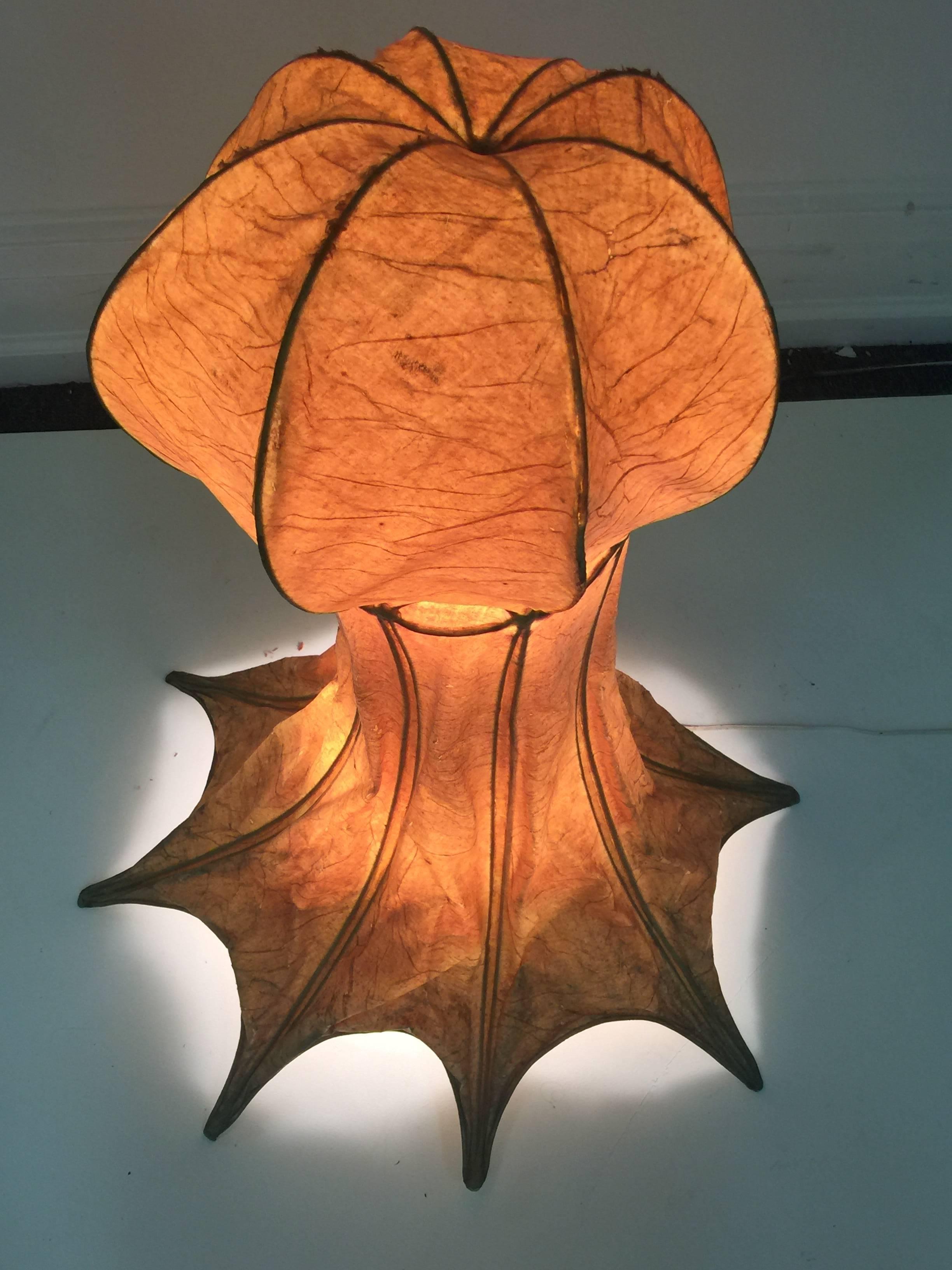 Italian 1960s Parchment Octopus Form Lamp For Sale 14