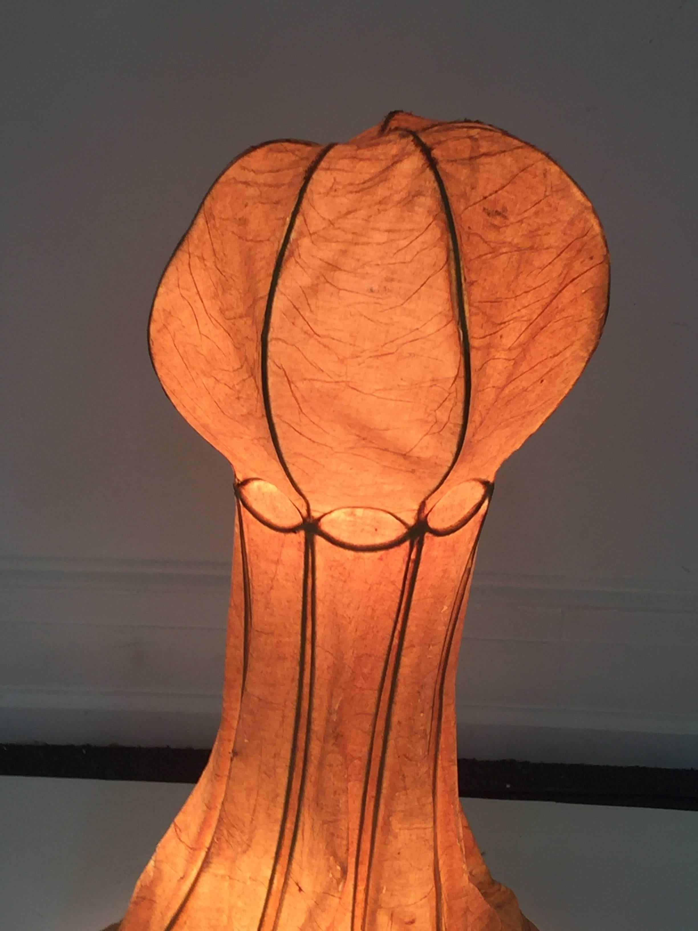 Italian 1960s Parchment Octopus Form Lamp In Good Condition For Sale In Allentown, PA