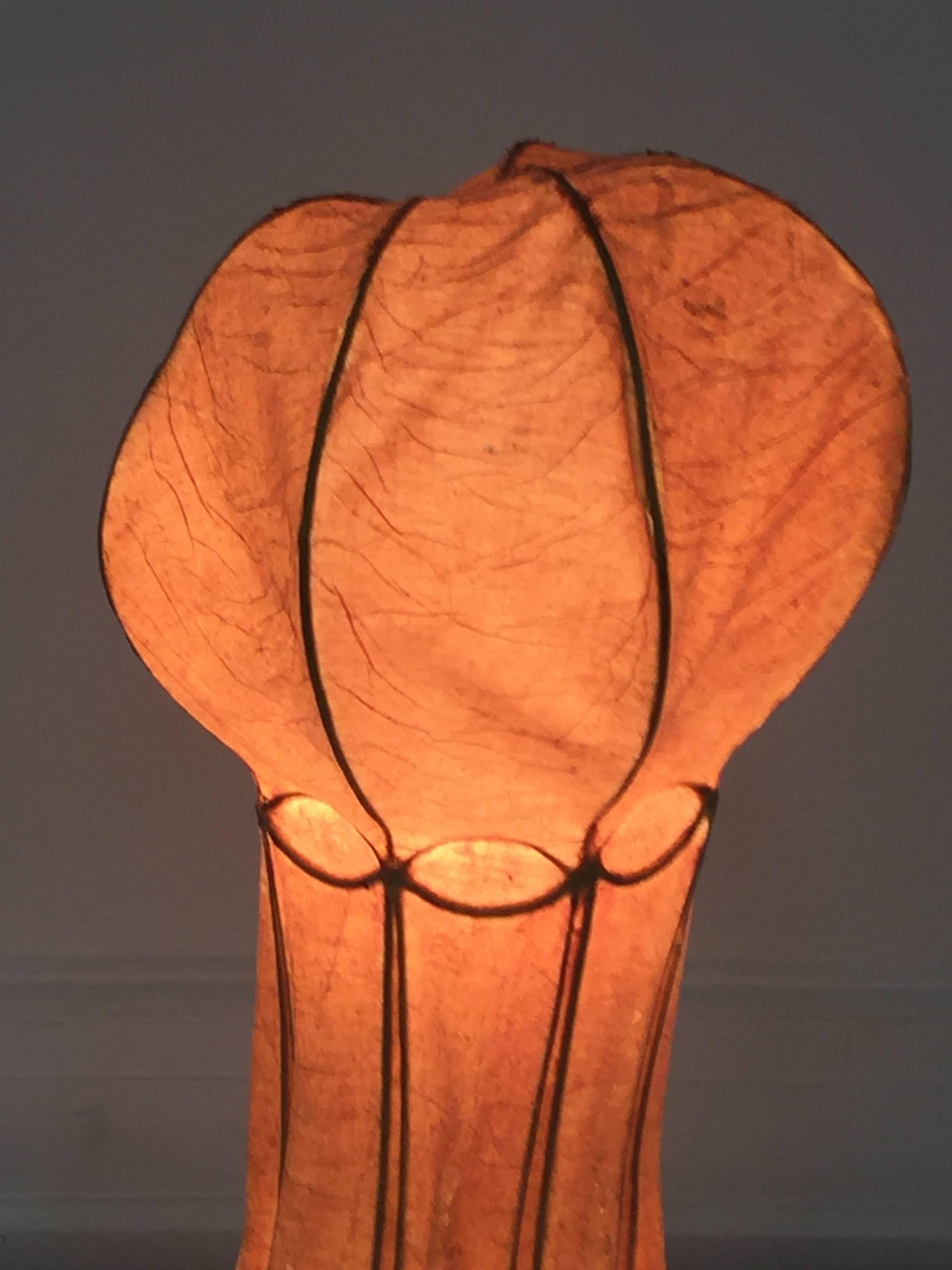 Mid-20th Century Italian 1960s Parchment Octopus Form Lamp For Sale