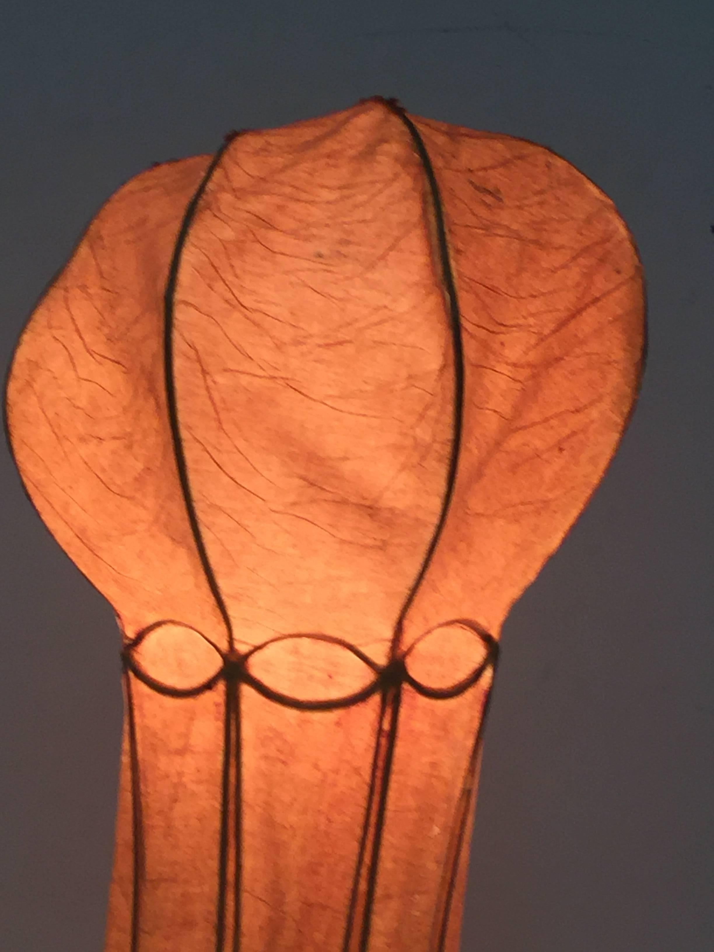 Italian 1960s Parchment Octopus Form Lamp For Sale 3