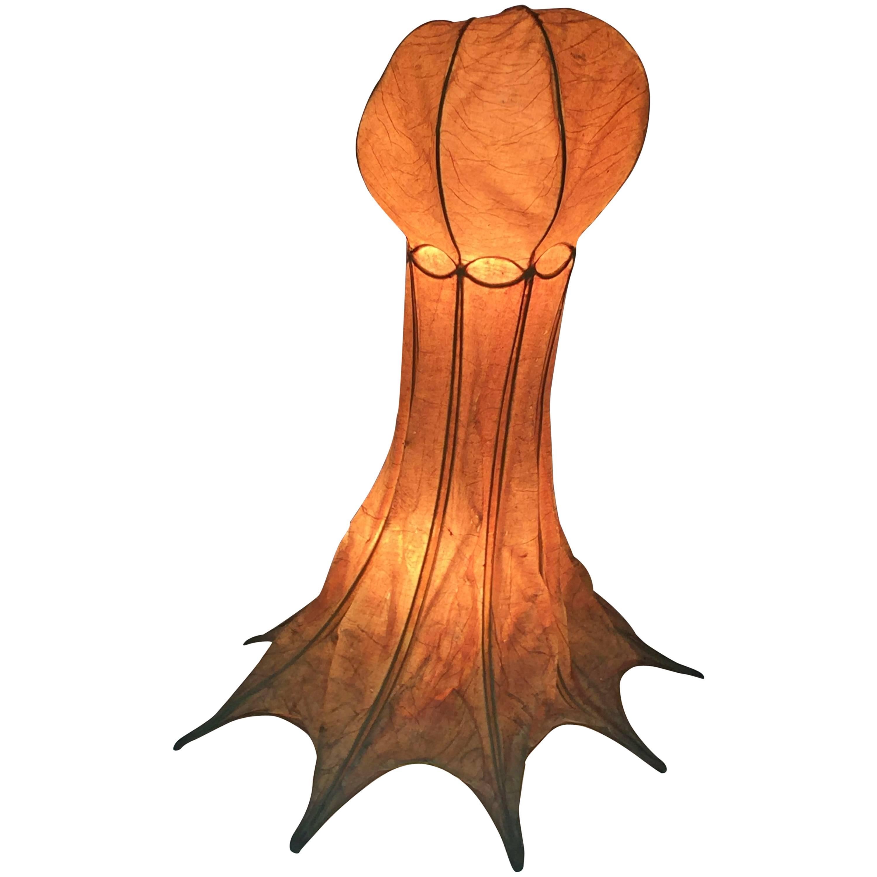 Italian 1960s Parchment Octopus Form Lamp For Sale