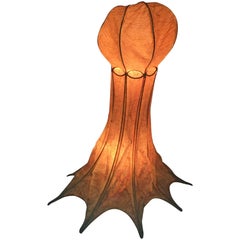 Italian 1960s Parchment Octopus Form Lamp