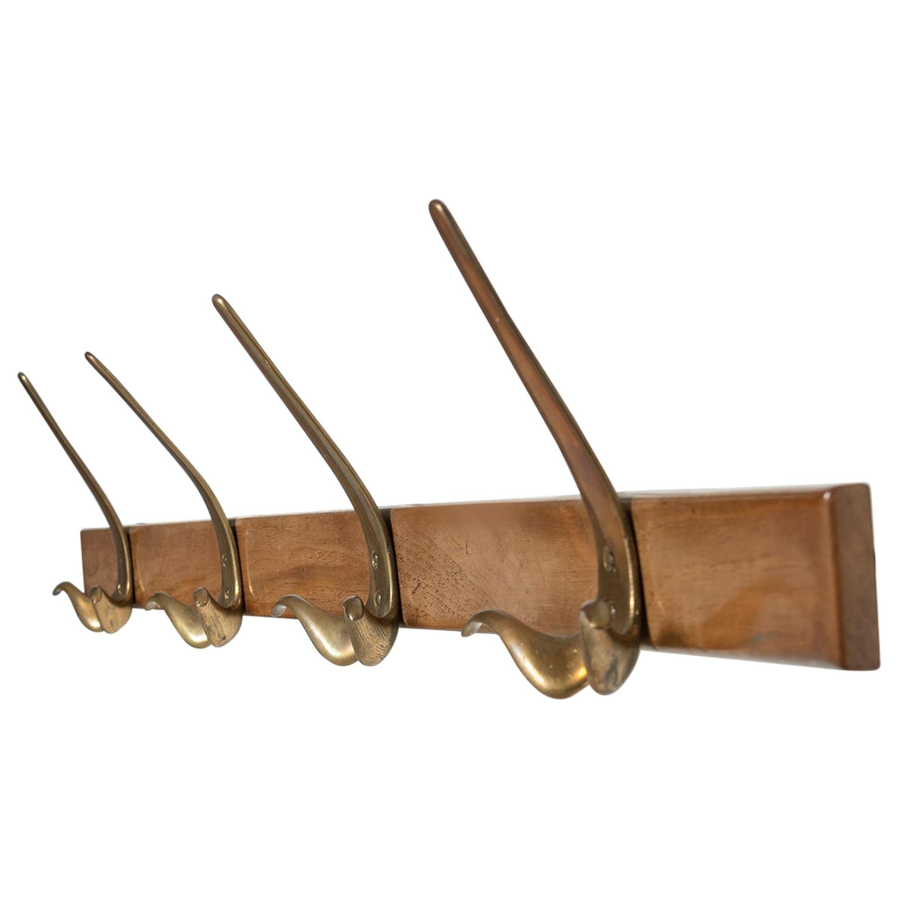 Rare Sculptural Coat Rack, Italy, 1960s For Sale