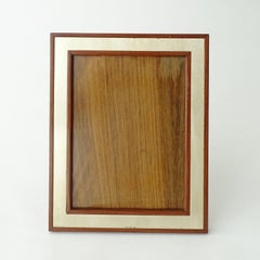 Italian 1960s Silver and Wood Picture Frame.