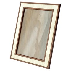 Marco italiano de plata y madera de los años 60.