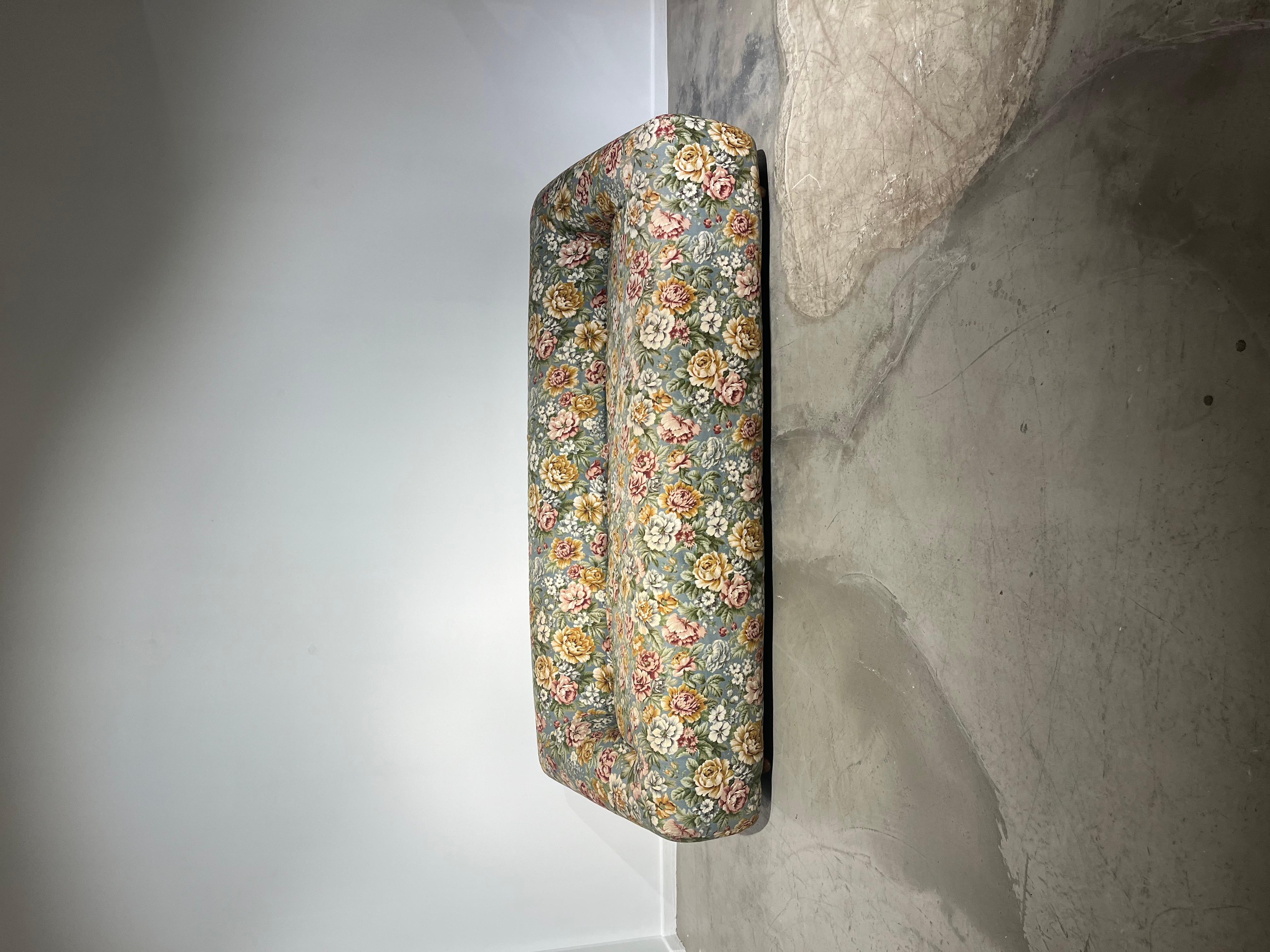 old flower couch