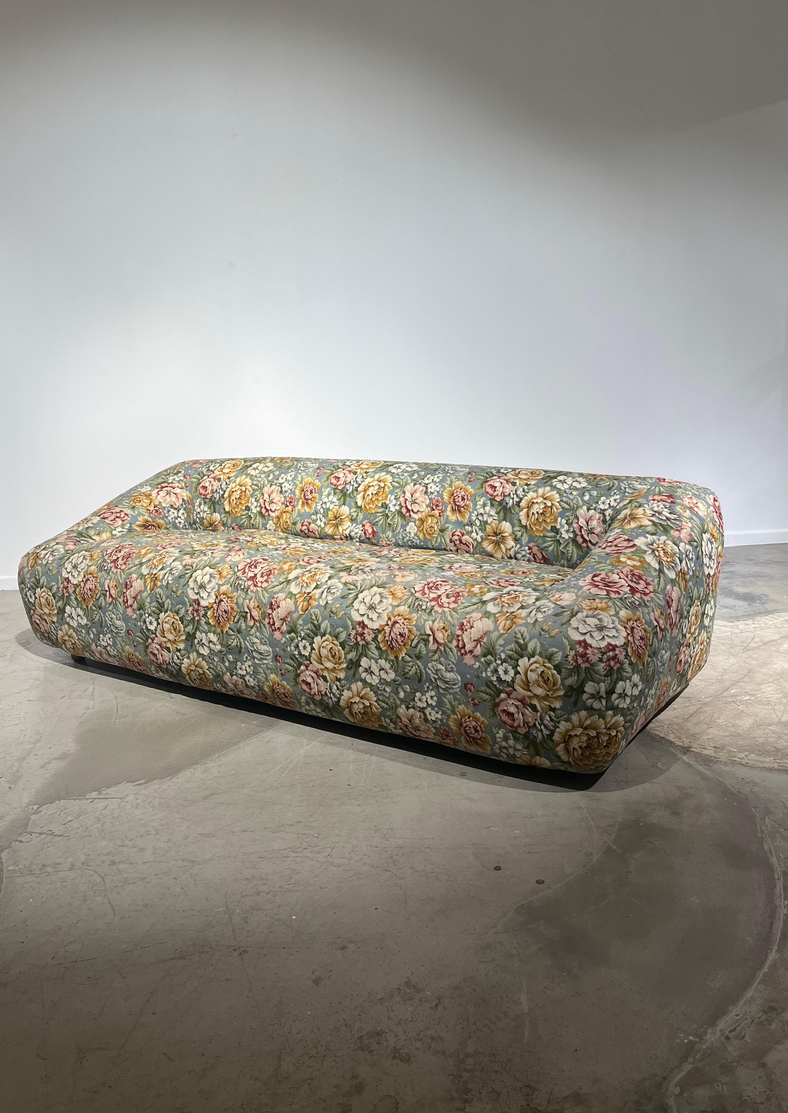 flower fabric sofa
