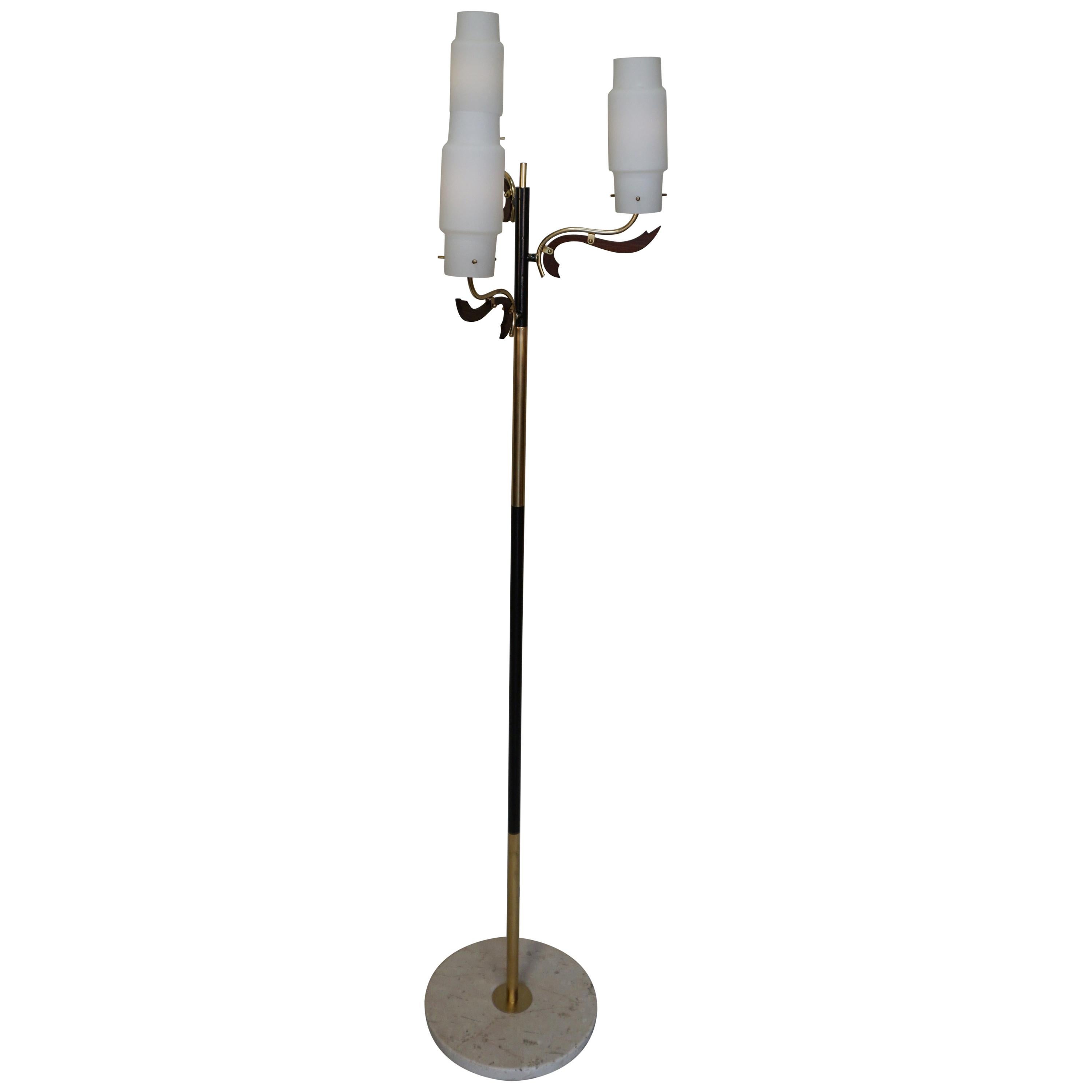 Italian 1960s Stilnovo Style Floor Lamp