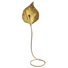 Italian 1960s Tommaso Barbi Brass Floor Lamp
