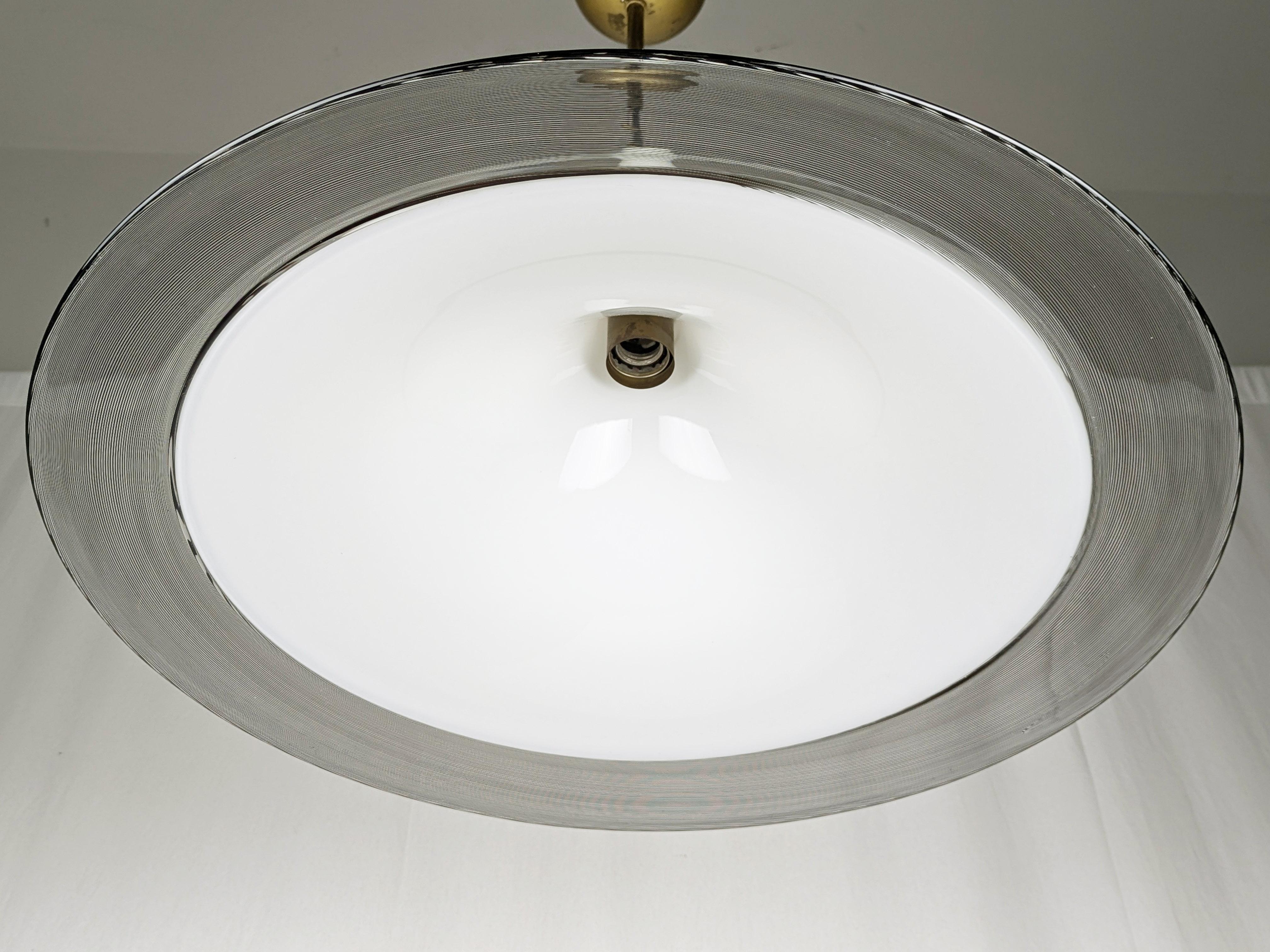 Lampada a sospensione in vetro di Murano degli anni 1970/80 di Lino Tagliapietra in vendita 4