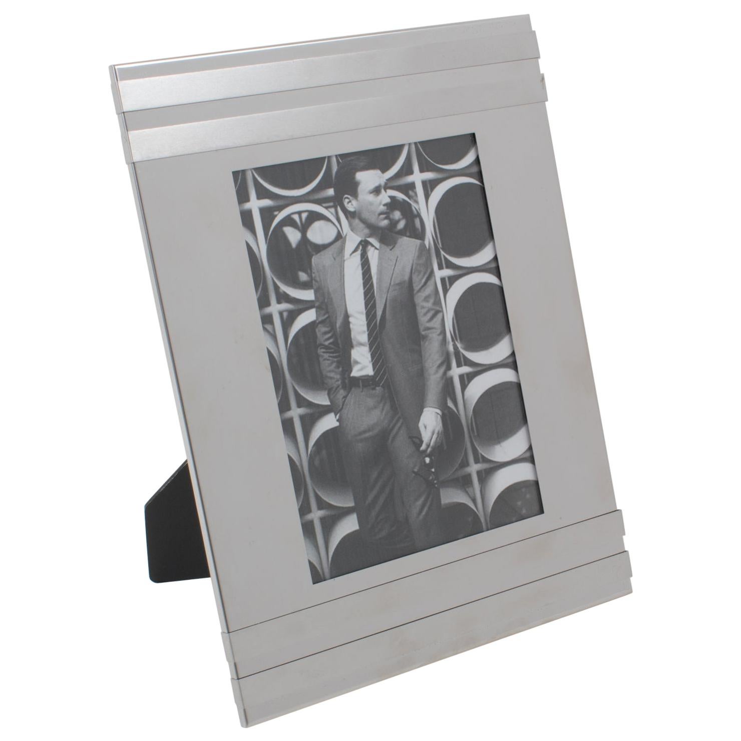 Italian 1970s Aluminum Picture Frame