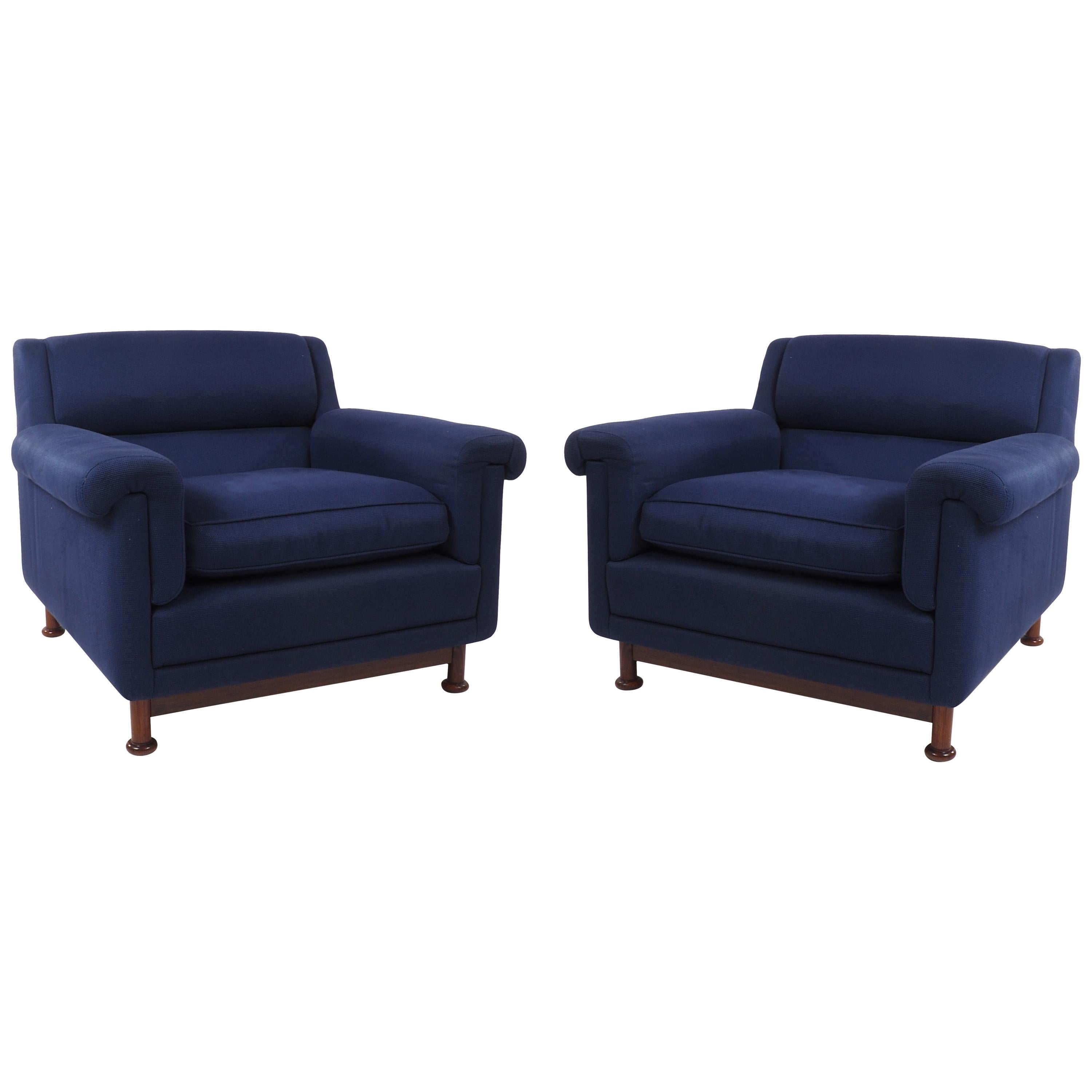 A pair of Italian 1960s Armchairs Attributed to Marco Zanuso