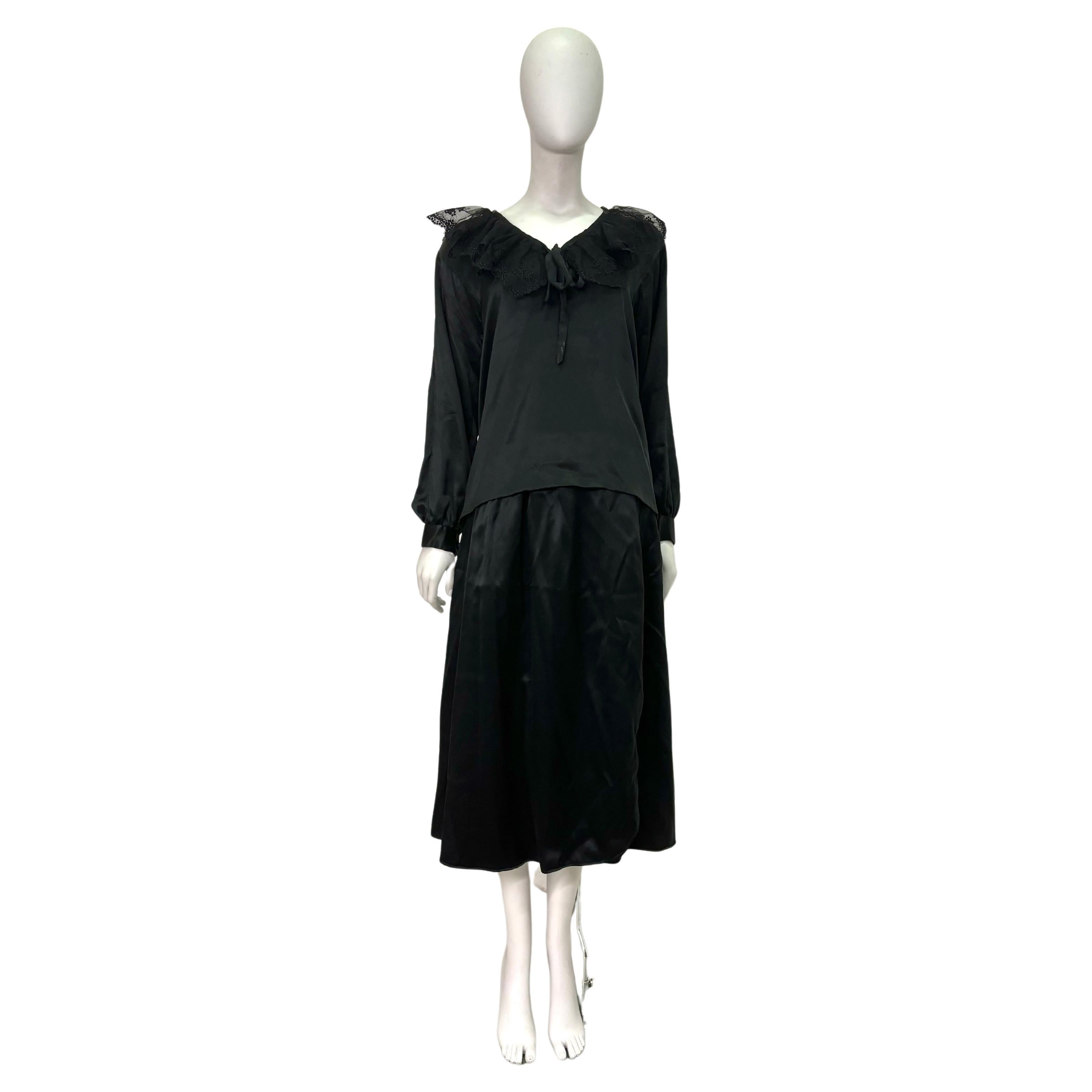 Italienische Bluse + Rock aus den 1970er Jahren im Angebot