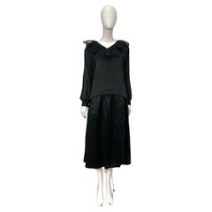 Italian 1970's blouse + skirt set