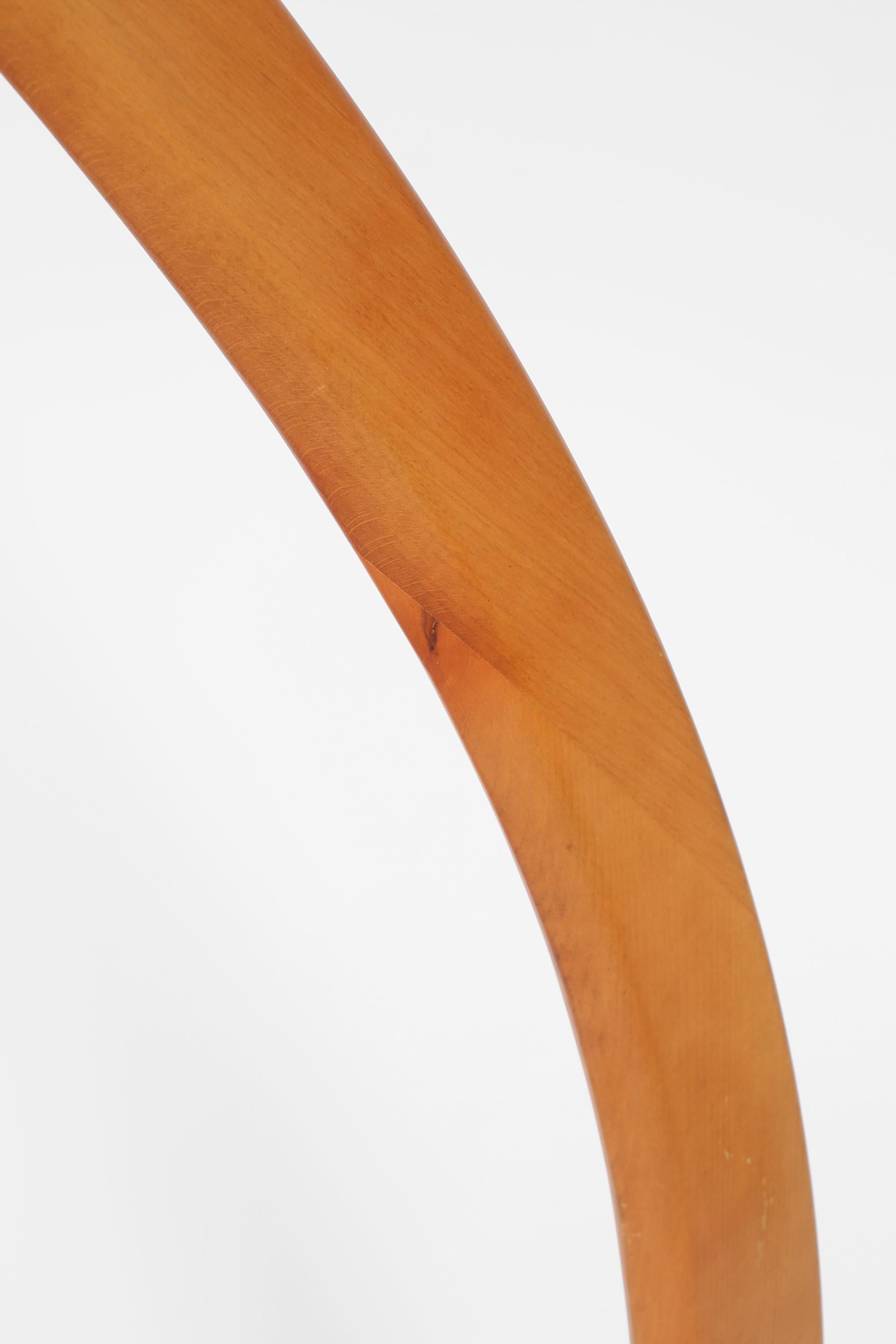 20ième siècle Lampadaire à arc en hêtre courbé des années 1970, Italie en vente