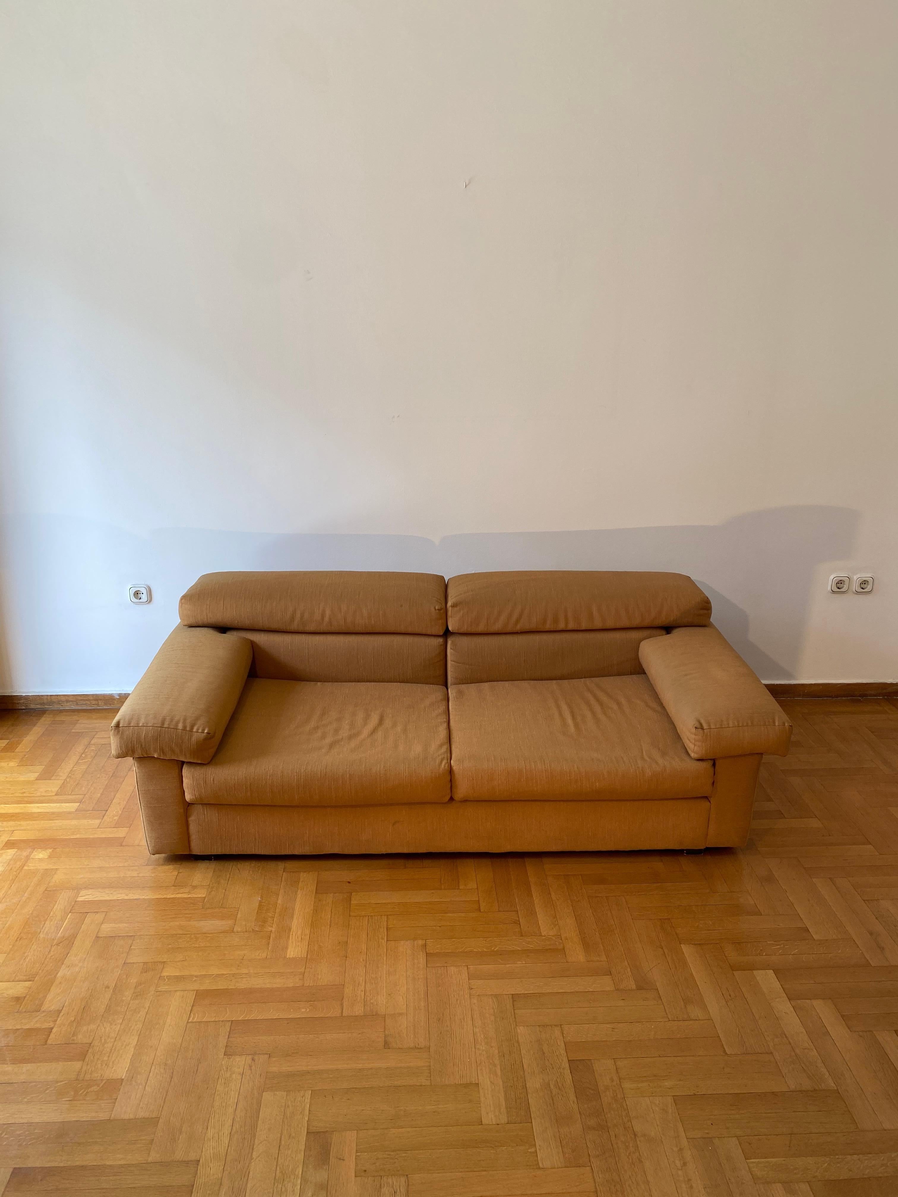 Wood Italian 1970s Erasmo Sofa Afra & Tobia Scarpa for B&B Italia Manner Living Room For Sale