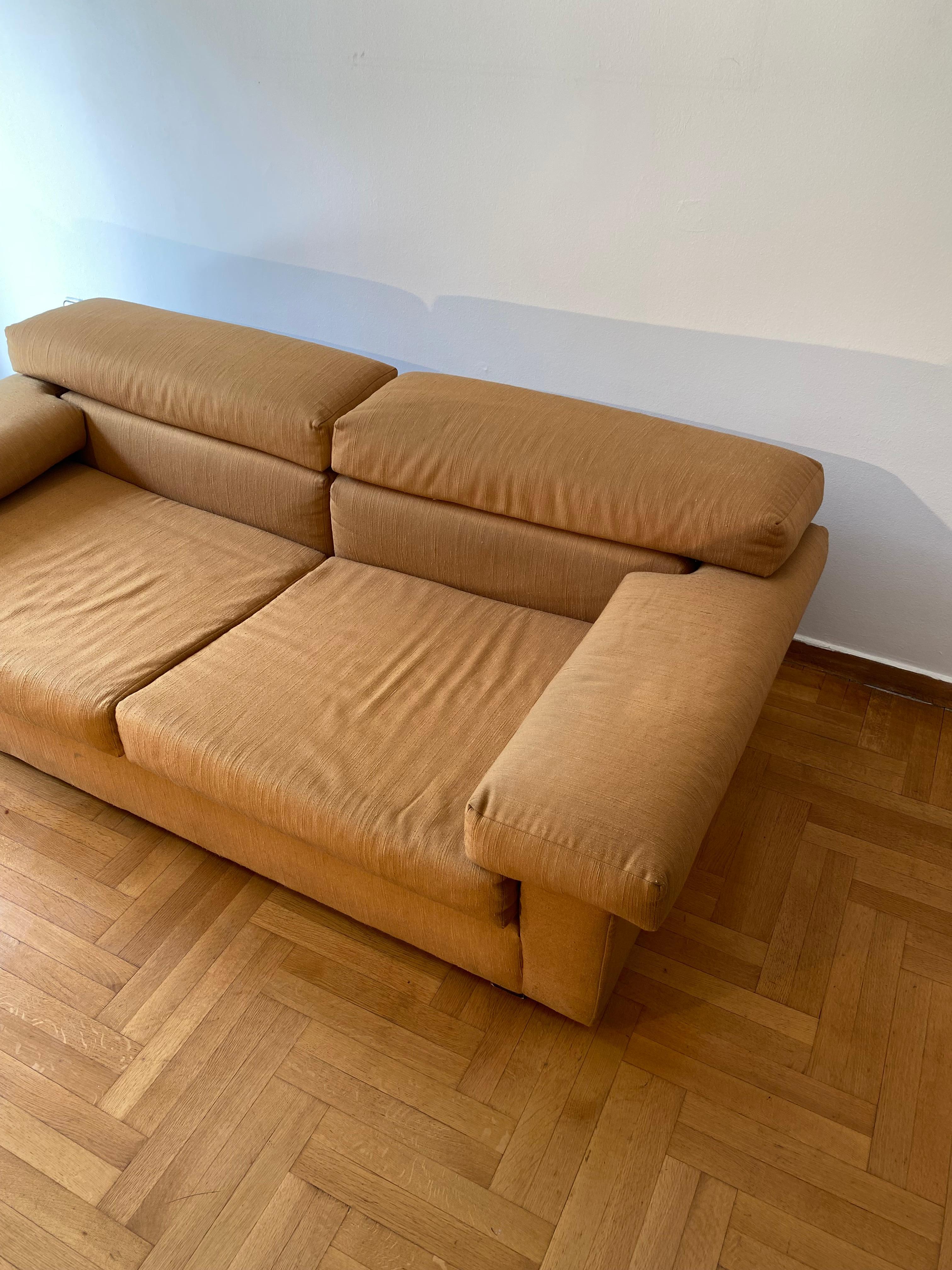 Italian 1970s Erasmo Sofa Afra & Tobia Scarpa for B&B Italia Manner Living Room For Sale 3