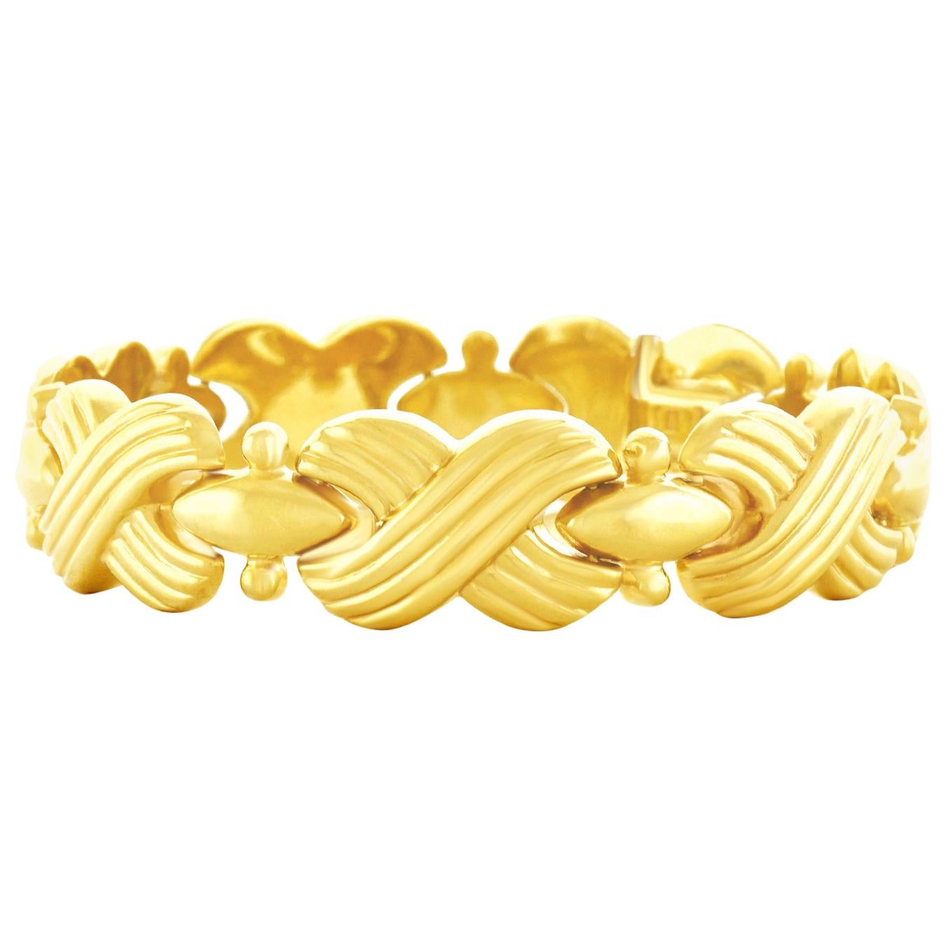 Italian 1970s Gold Bracelet