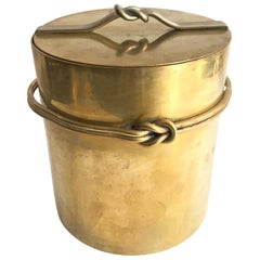 Italian 1970s Ice Bucket in Brass