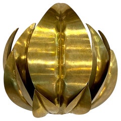 Italian 1970s Leaf Cluster Sconce in the Manner of Tommaso Barbi