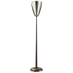 Italian 1970s Luminator Floor Lamp, Bronze and Aluminium Fusion