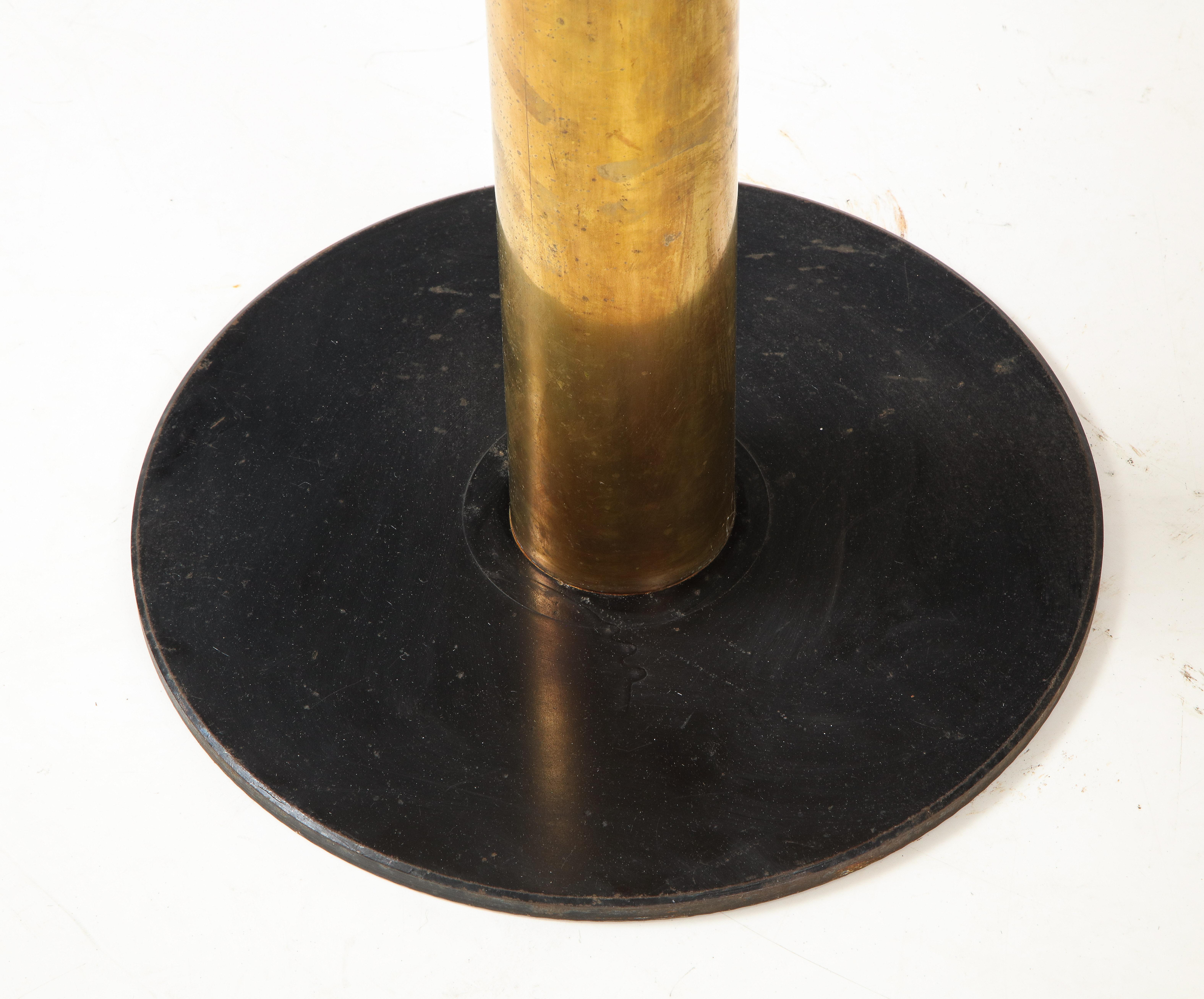 Italian 1970's Marble and Brass Café Table 8