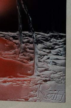 Arte mixto italiano de los años 70 de Roffi 'Roberto Fraschetti