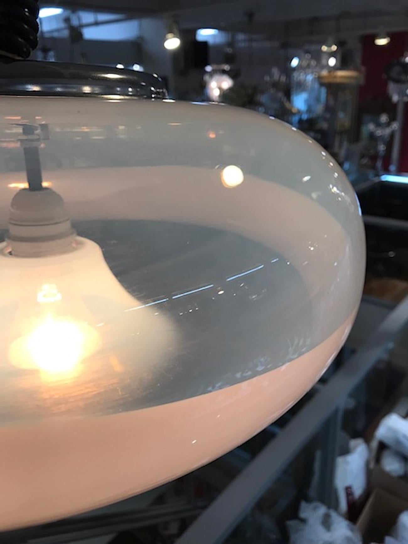 Italian 1970s Modern Hand Blown Murano Glass Pendant Light, Soothes 1
