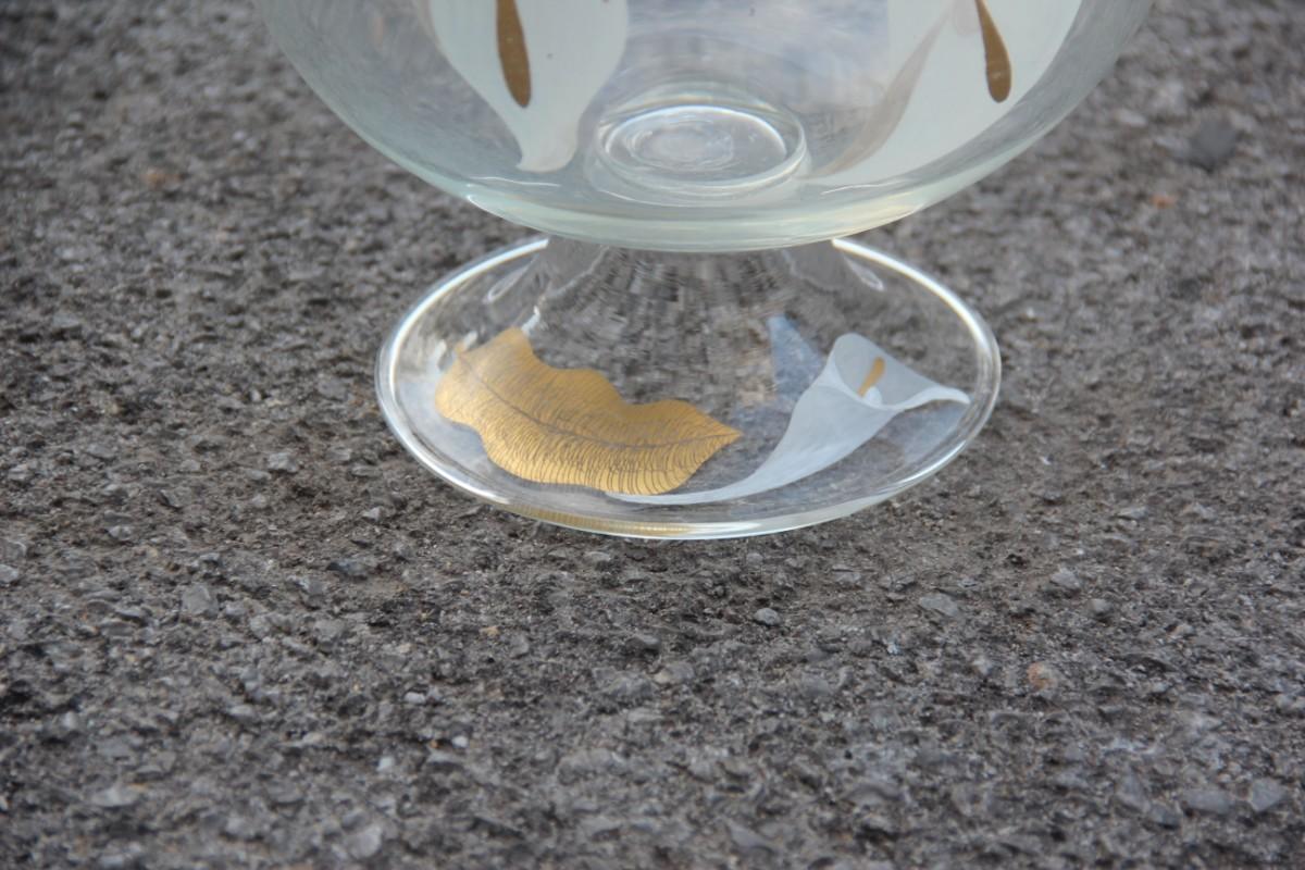 handmade transparent glass vase