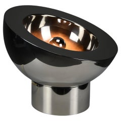 Italian 1970s Nickel-Plated Brass Adjustable Table Lamp, in the Style of Reggian