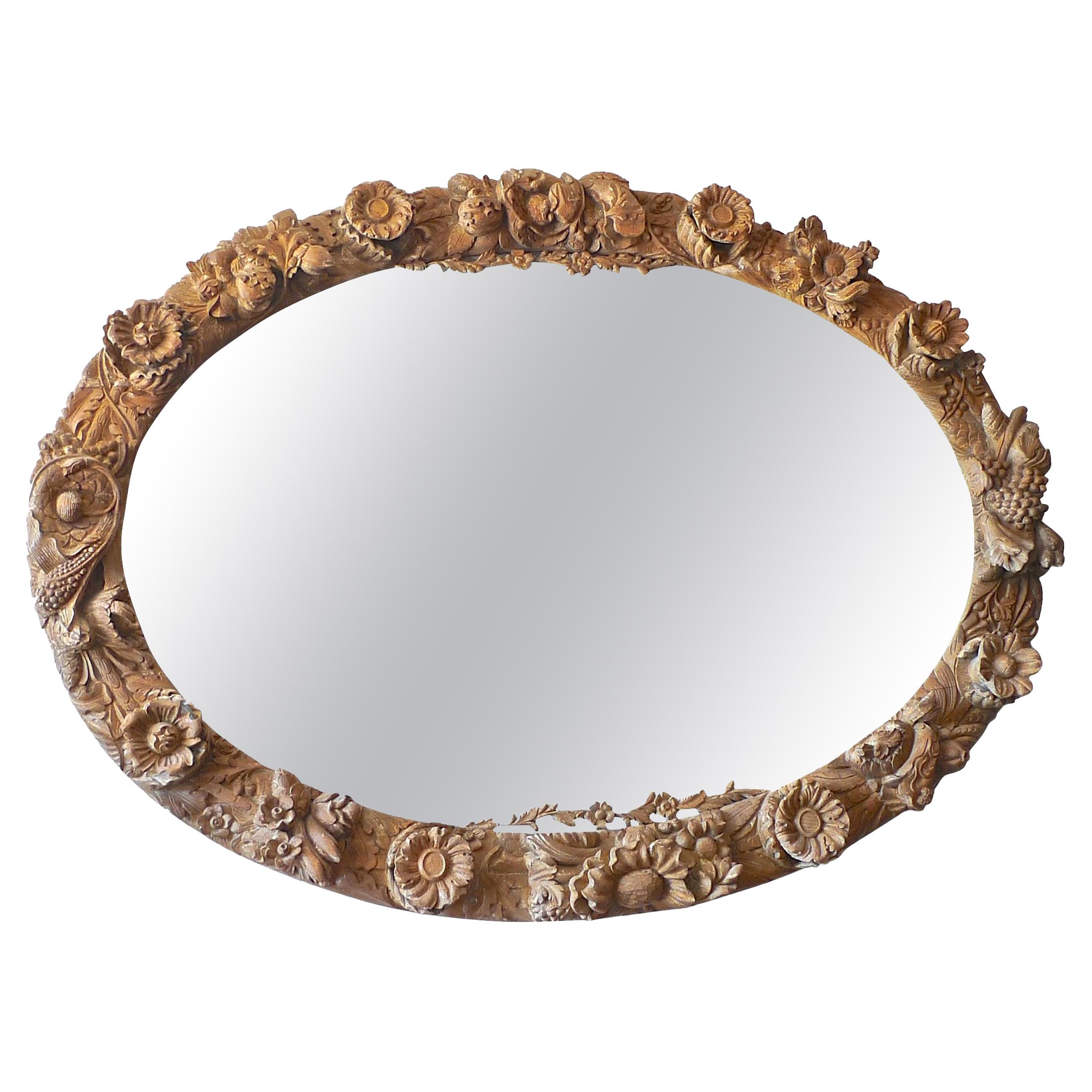 hand carved wood frame mirror at 1stDibs hand carved wood framed