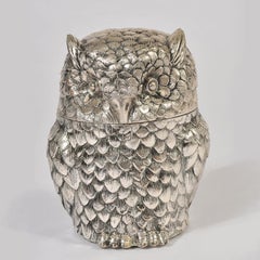 Italian 1970s Owl Ice Bucket by Mauro Manetti