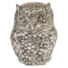 Italian 1970s Owl Ice Bucket by Mauro Manetti