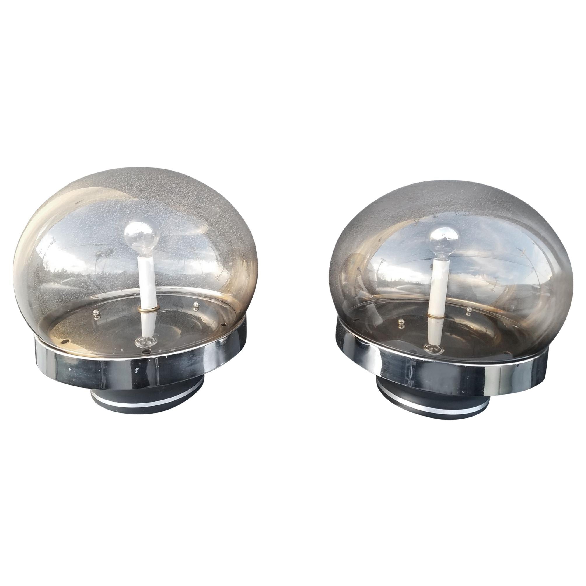 Paire de lampes de bureau italiennes des années 1970 d'après Siderea de Tato