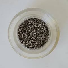 Italian 1970s Space Age PlexiGlass and Steel Balls Pen Holder.